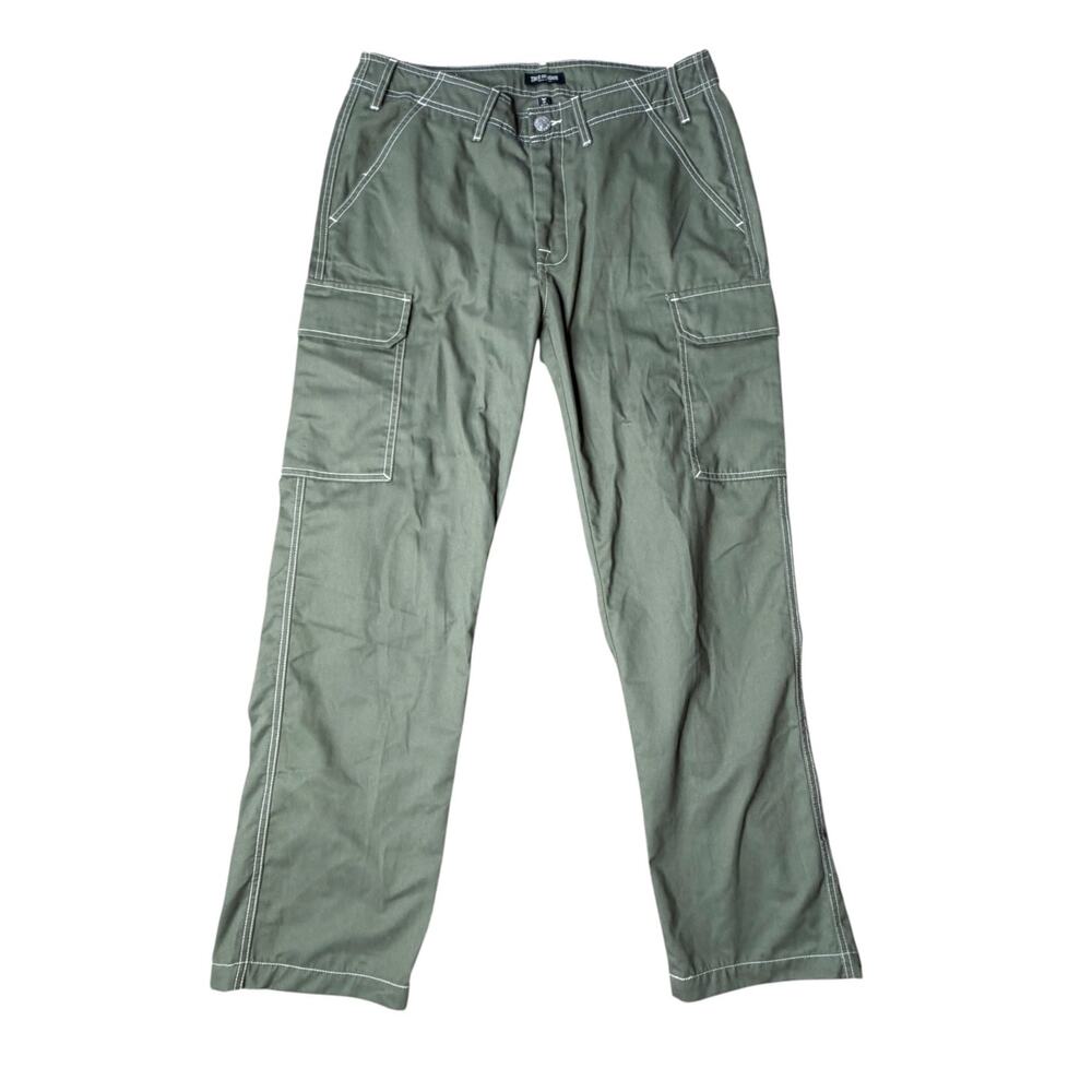 True Religion Cargo Pants Men's 32 x 32 Military Green Kalamata Straight Leg